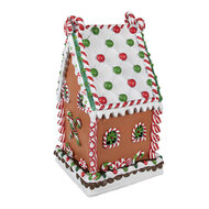 Clayre & Eef | Decoratie Huis Bruin 20x20x37 cm | 6PR4252