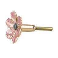 Clayre & Eef | Deurknop Roze Goudkleurig ø 4x3 cm / S3 cm | 65741