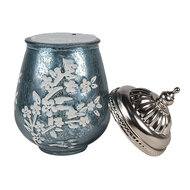 Clayre & Eef | Decoratie met LED Blauw ø 9x16 cm / 2xAAA | 6GL4597BL