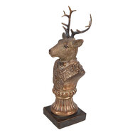 Clayre & Eef | Decoratie Hert Bruin10x8x25 cm | 6PR4281