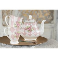 Clayre & Eef | Theepot Roze 20x14x17 cm / 1000 ml | SWRTE