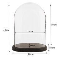 Clayre & Eef | Stolp Transparant 32x21x42 cm | 6GL1267