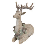 Clayre & Eef | Decoratie hert Bruin 32x16x51 cm | 6PR4286