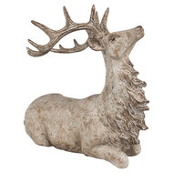 Clayre & Eef | Decoratie hert Bruin 29x15x27 cm | 6PR4287