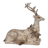 Clayre & Eef | Decoratie Hert (2) 12x5x20 / 12x5x12 cm | 6PR4290