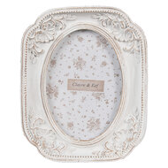 Clayre & Eef | Fotolijst Wit 10x2x12 cm / 6x9 cm | 2F1187
