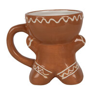 Clayre & Eef | Mok Bruin 13x9x11 cm / 325 ml | 6CE1783