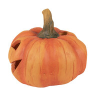 Clayre & Eef | Decoratie pompoen Oranje ø 13x12 cm | 6TE0515
