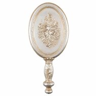 Clayre & Eef | Handspiegel Zilverkleurig 12x3x27 cm | 62S007
