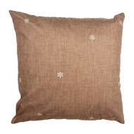 Clayre & Eef | Kussenhoes Bruin Wit 45x45 cm | GBB22