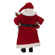 Clayre & Eef | Kerstdecoratie Kerstman Rood Wit 16x10x27 cm | 65594