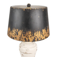 Clayre & Eef | Bureaulamp Beige Zwart ø 36x65 cm E27/max 1x60W | 6LMC0090