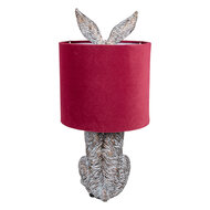 Clayre & Eef | Tafellamp Konijn Bruin Rood ø 20x43 cm E27/max 1x60W | 6LMC0099VBU