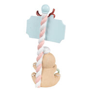 Clayre & Eef | Decoratie Peperkoekpop Beige Groen 13x10x25 cm | 6PR4269
