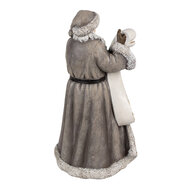 Clayre & Eef | Kerstdecoratie Kerstman Grijs 22x18x40 cm | 6PR4282