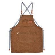 Clayre & Eef | Keukenschort Bruin 63x75 cm | KT041.045