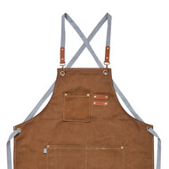 Clayre & Eef | Keukenschort Bruin 63x75 cm | KT041.045