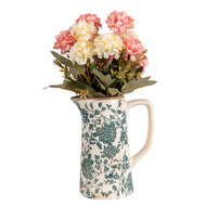 Clayre & Eef | Decoratieve Schenkkan Beige Groen 16x11x20 cm | 6CE1922M