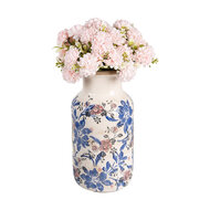 Clayre &amp; Eef   | Vaas Beige Blauw &oslash; 14x26 cm | 6CE1928M