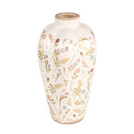 Clayre & Eef | Vaas Beige Roze ø 17x30 cm | 6CE1937S