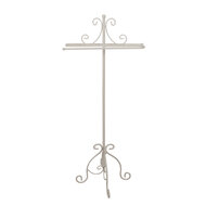 Clayre & Eef | Handdoekhouder Wit 40x24x95 cm | 6Y5665