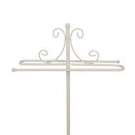 Clayre & Eef | Handdoekhouder Wit 40x24x95 cm | 6Y5665