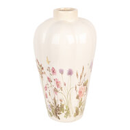 Clayre & Eef | Vaas Beige Roze ø 24x40 cm | 6CE1938L