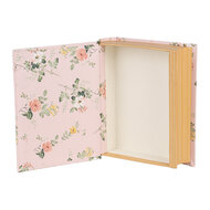 Clayre & Eef | Doos in boekvorm Roze 17x14x5 cm | 66013P