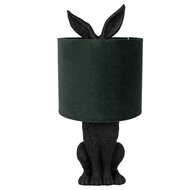 Clayre & Eef | Tafellamp Konijn Zwart Groen ø 20x43 cm E27/max 1x60W | 6LMC0099ZVGR