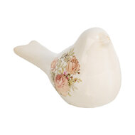 Clayre &amp; Eef   | Decoratie beeld Vogel Beige Roze 16x7x9 cm | 6CE1951S