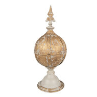 Clayre & Eef | Tuindecoratie Bruin Goudkleurig ø 19x45 cm | 6Y5584
