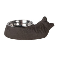 Clayre & Eef | Voerbak Kat Bruin 32x23x10 cm / 325 ml | 6Y5640