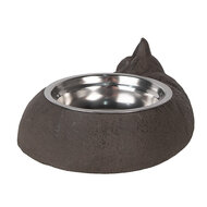 Clayre & Eef | Voerbak Kat Bruin 32x23x10 cm / 325 ml | 6Y5640