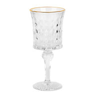 Clayre & Eef | Wijnglas Transparant ø 8x18 cm / 200 ml | 6GL5012