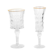 Clayre & Eef | Wijnglas Transparant ø 8x18 cm / 200 ml | 6GL5012