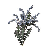 Clayre & Eef | Decoratie tak met bloemen Blauw Groen 20x20x103 cm | 6PL0329