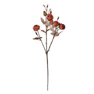 Clayre & Eef | Decoratie tak met bloemen Oranje Bruin 16x9x73 cm | 6PL0330P