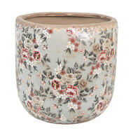 Clayre & Eef | Bloempot Binnen Grijs Roze ø 19x18 cm | 6CE1966XL