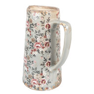 Clayre & Eef | Decoratieve Schenkkan Grijs Roze 21x14x26 cm | 6CE1971L