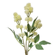 Clayre &amp; Eef   | Decoratie tak met bloemen Beige Groen 16x7x68 cm | 5PL0123BE