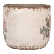 Clayre & Eef | Bloempot Binnen Beige Roze ø 11x10 cm | 6CE1981S