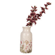 Clayre &amp; Eef   | Vaas Beige Roze &oslash; 15x32 cm | 6CE1932L
