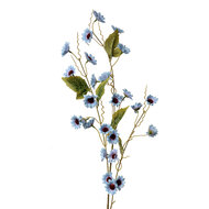 Clayre & Eef | Decoratie tak met bloemen Blauw Groen 25x6x107 cm | 5PL0134BL