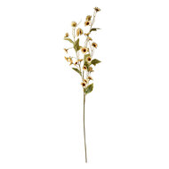 Clayre & Eef | Decoratie tak met bloemen Geel Groen 25x6x107 cm | 5PL0134LY