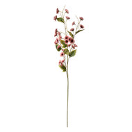 Clayre & Eef | Decoratie tak met bloemen Oranje Groen 25x6x107 cm | 5PL0134O