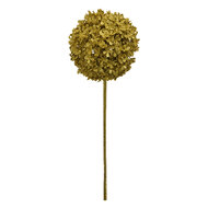 Clayre & Eef | Kerstdecoratie Bloem Goudkleurig 16x16x70 cm | 65816