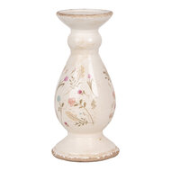 Clayre &amp; Eef   | Kandelaar Beige Roze &oslash; 12x26 cm | 6CE1945M