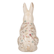 Clayre & Eef | Decoratie Beeld Konijn Beige Roze 16x12x28 cm | 6CE1958L