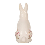 Clayre & Eef | Decoratie Beeld Konijn Beige Roze 16x12x28 cm | 6CE1959L