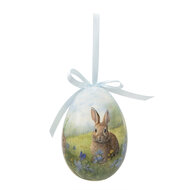 Clayre & Eef | Decoratie Hanger Ei (set 6) Meerkleurig ø 7x10 cm | 65912